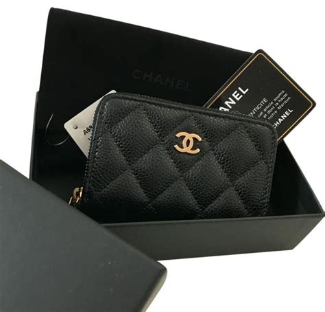 chanel card holder coin purse|chanel classic zipped coin purse.